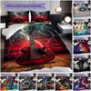 1PC Music, Guitar Theme Bedding Quilt Set Quilt Cover Pillowcase Home Decoration Birthday Gift (1 * Duvet Cover + 2 * Pillowcase, Without Core)