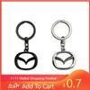 2025 Hot Car Key Ring Holder Metal Keychain Pendant for Mazda MS Speed CX4 6 Atenza 3 Axela 2 MX5 CX7 CX5 CX9 323 RX8 626 CX30 B