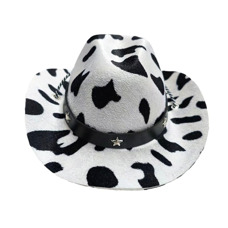 Lovely Cowboy Hat for Cats and Dogs Roleplaying Costume Hat Adjust Belt Pet Festival Hat Pet Cats Party Dress Up Hat