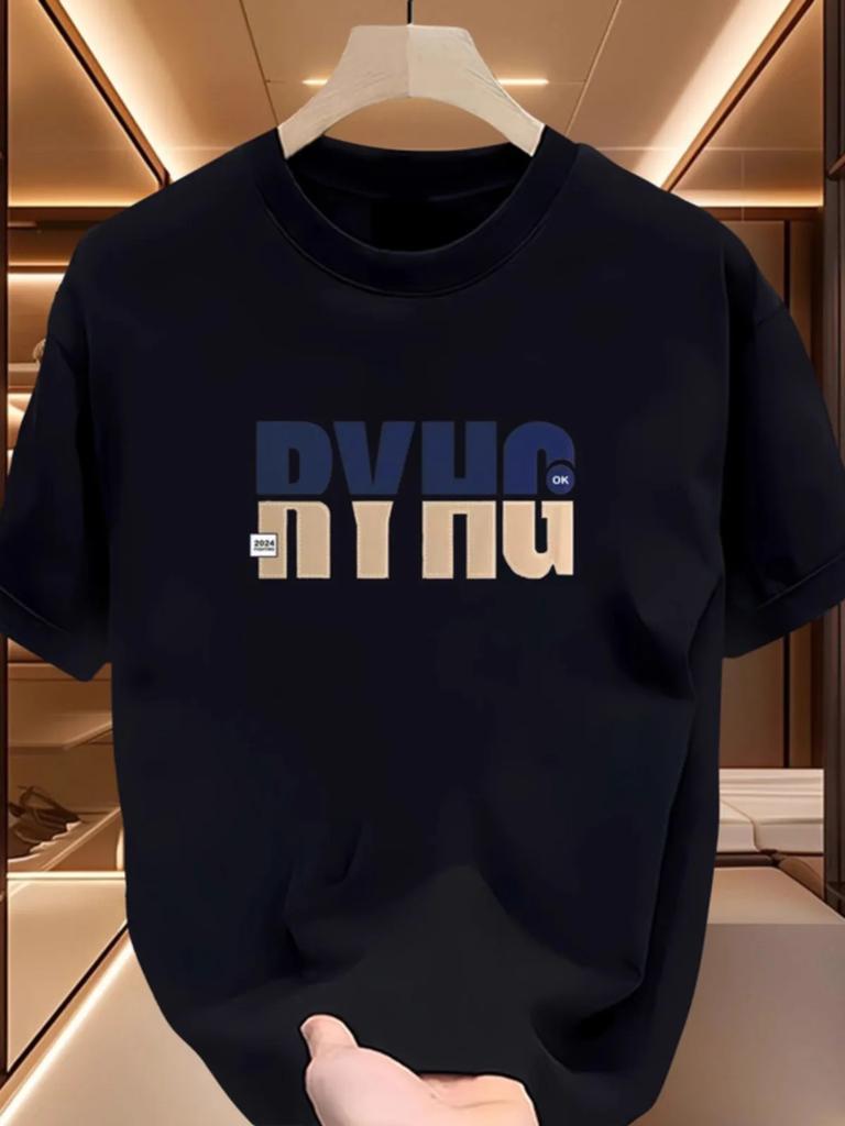 2025 Summer New TShirt Men 100 Cotton Outdoor Fitness Fashion Short Tshirts Top Comfortable Breathable Quick Drying Tee
