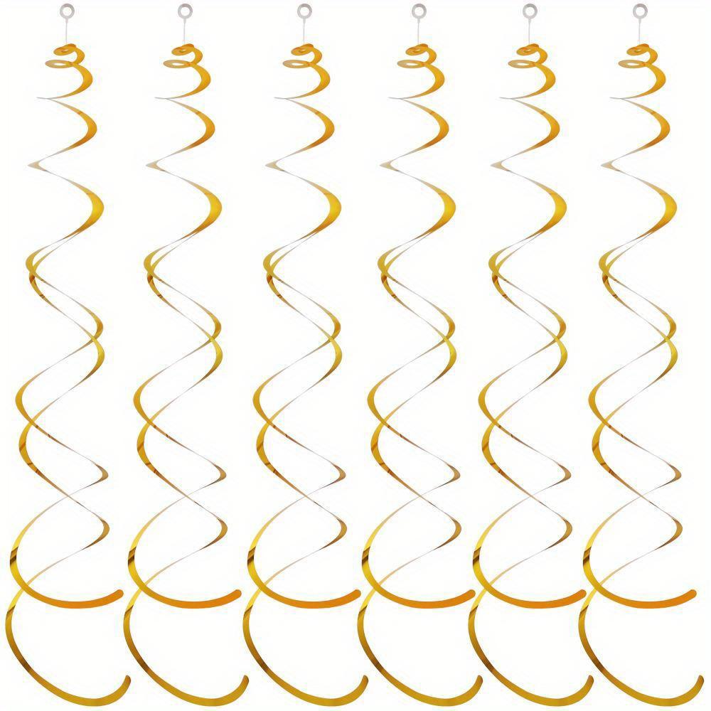 Colorful swirling decorations for birthday New Year, Halloween, wedding, anniversary, graduation and party with PVC film and plastic streamers