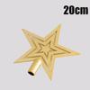 20PCS Christmas Tree Toppers Pentagram Accessories Electroplated Tree Toppers Garland Accessories Christmas Decorations