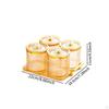 Dried Fruit Plate Airtight Pantry Jar Food Storage Box Kitchen Round Sealed Container