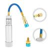AC Oil Injector Kit Oil Cylinder Check Valve Quick Connector and a 1/4 SAE Threaded Inner Core for R134A R22 R12 for R1234YF