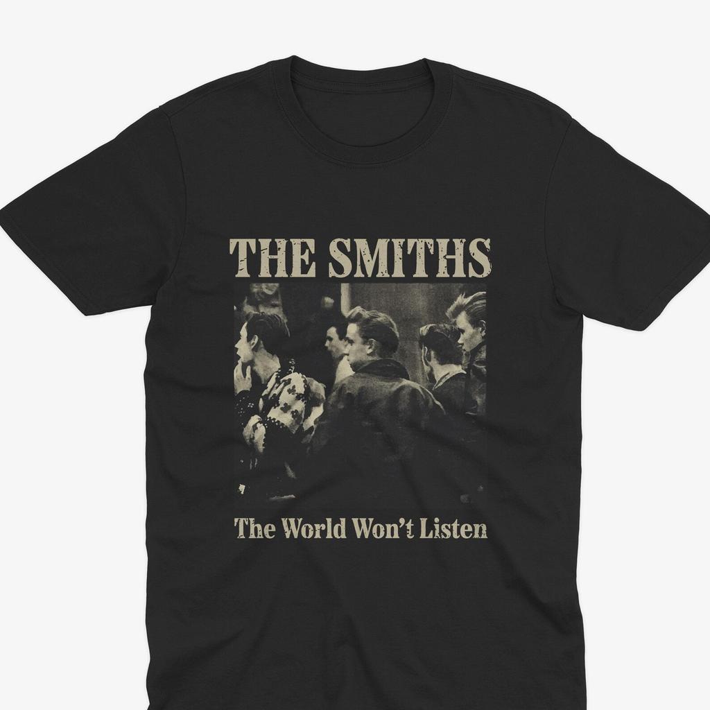 The Smiths "The World Won't Listen" Retro Album Cover Shirt – Vintage Music Tee, Indie Fans, The Smiths T-Shirt, The Smiths Gift, Morrissey