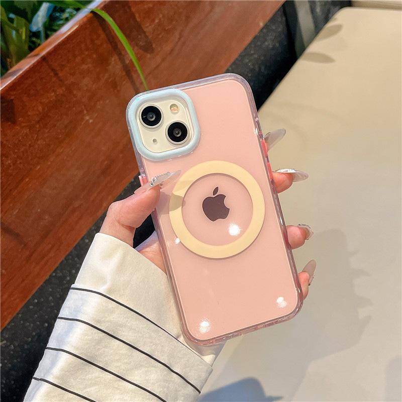 

Translucent Magnetic Case for iPhone 14/13/12 - Apple Promax Series 15