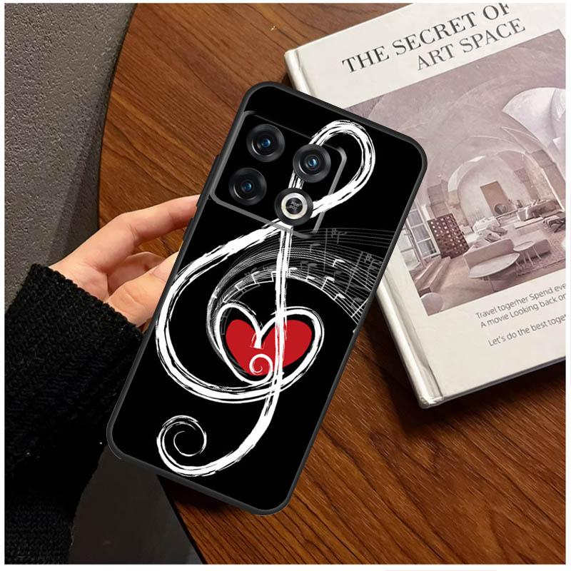 Music Note Symbol Piano Case For OnePlus 8T 10T 9R 10R 12R 11 12 9 10 Pro Nord CE 2 3 Lite CE4 2T N10 N20 N30 Cover