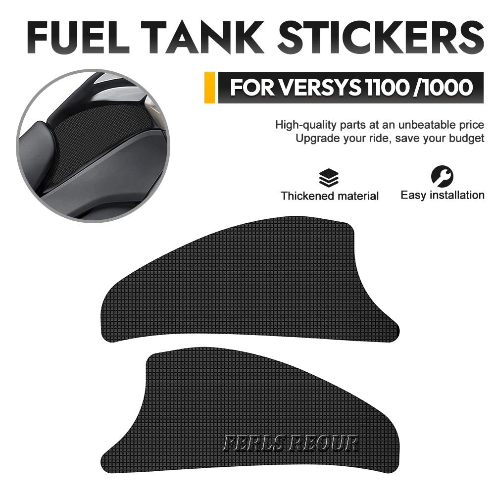 For VERSYS 1000 2016-2024 VERSYS 1100 2025 Motorcycle Non-slip Side Fuel Tank Stickers Waterproof Pad