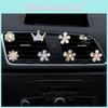 Air Vent Car Accessories Metal Flower Perfume Clip Interior Freshener Ornament