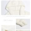 Women's Mink Fleece Hooded Cardigan Autumn Winter Thickened Warm Plush Knit Cardigan Jacket