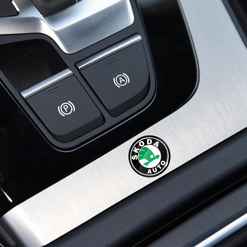 2/4/6 ks Samolepka na klíčovou dírku zámku dveří auta Znak Ochranná samolepka na auto pro Škoda Octavia Enyaq Rapid Karoq Derivati Fabia Kodiaq Kamiq Superb Yeti