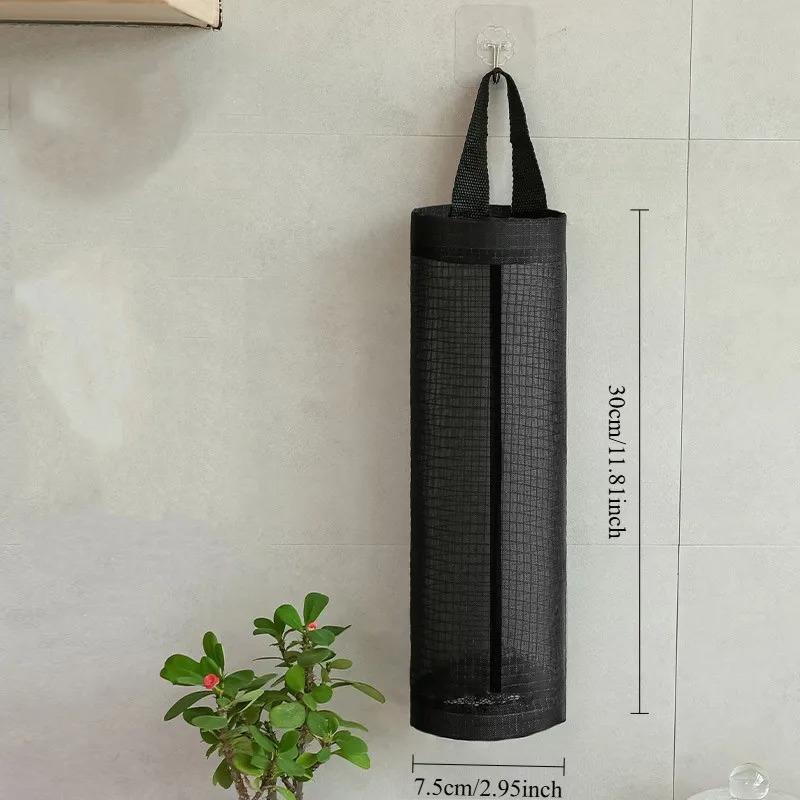 1Pcs Wall Mounted Storage Bag Pockets Shelf Tote Rack Bag Clear Hanging Purse Handbag Organizer Storage Holder Wardrobe Closets