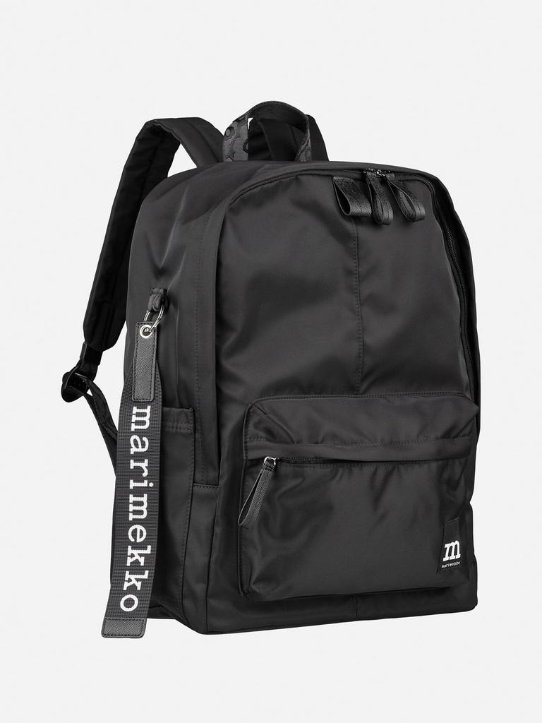 Marimekko Zip Top Backpack Solid Backpack Women's 52152249293325 F Black