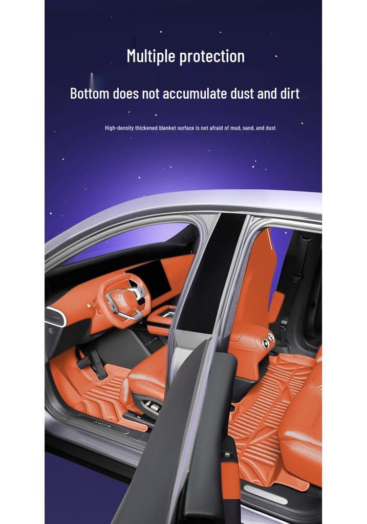Ideal L6 Model Floor Mats - Waterproof, Dustproof, Double Layer, for Five-Seater Cars