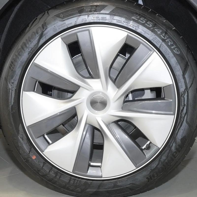 ICTB3 4Pcs 56mm Tesla Hub Cap Center Cap Logo High Quality Sticker For Model 3 Model Y Model S X Personalized Car Sticker Accessories