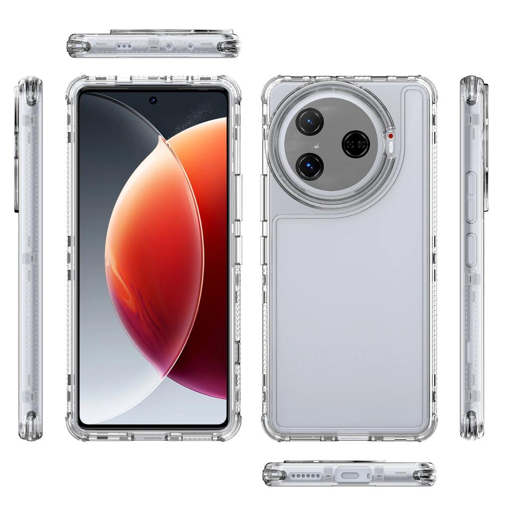 3 in 1 Hybrid Armor Shockproof Phone Case For Tecno Camon 30 Pro 5G Hard Plastic Frame Transparent TPU Back Cover Coque Fundas