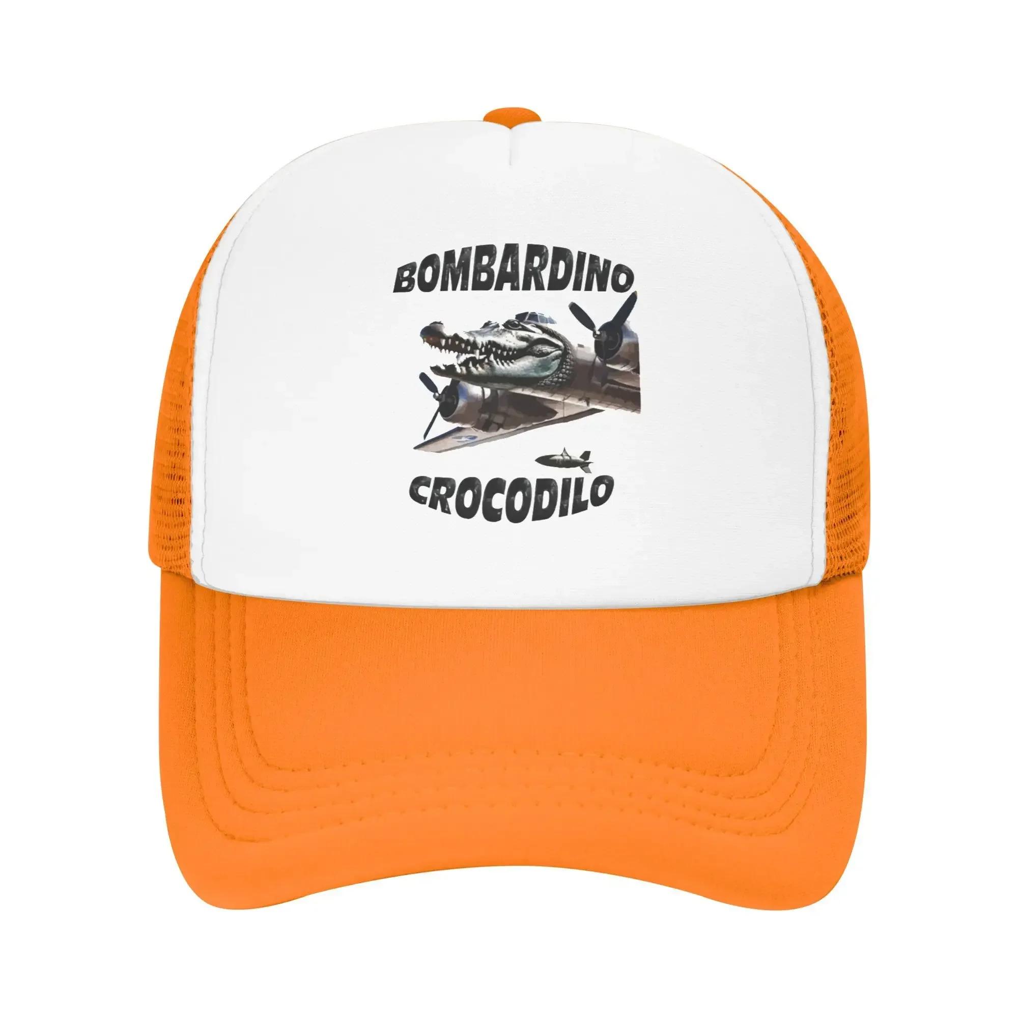 Most Popular Crocodile Bombardino 2025 Funny Anime AI Custom Mesh Baseball Caps Men High-end Female Beach Dad Hat Hip Hop Cap One Size
