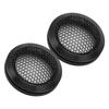 2Pcs Car Speaker Cover Automotive Ceiling Grill Metal Mesh Guard Protector Replacement Round OD 64mm Black