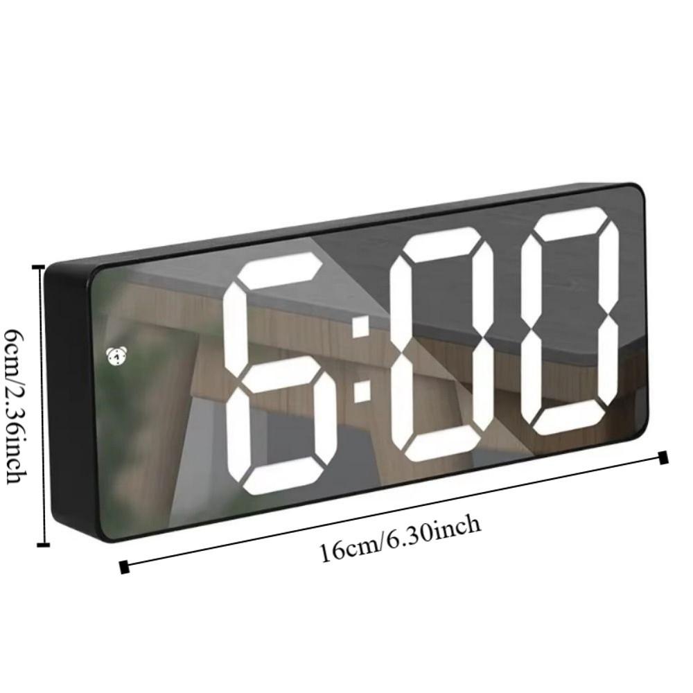 Dual Alarm Voice Control Digital Alarm Clock Adjustable Desktop Clock  Living Room