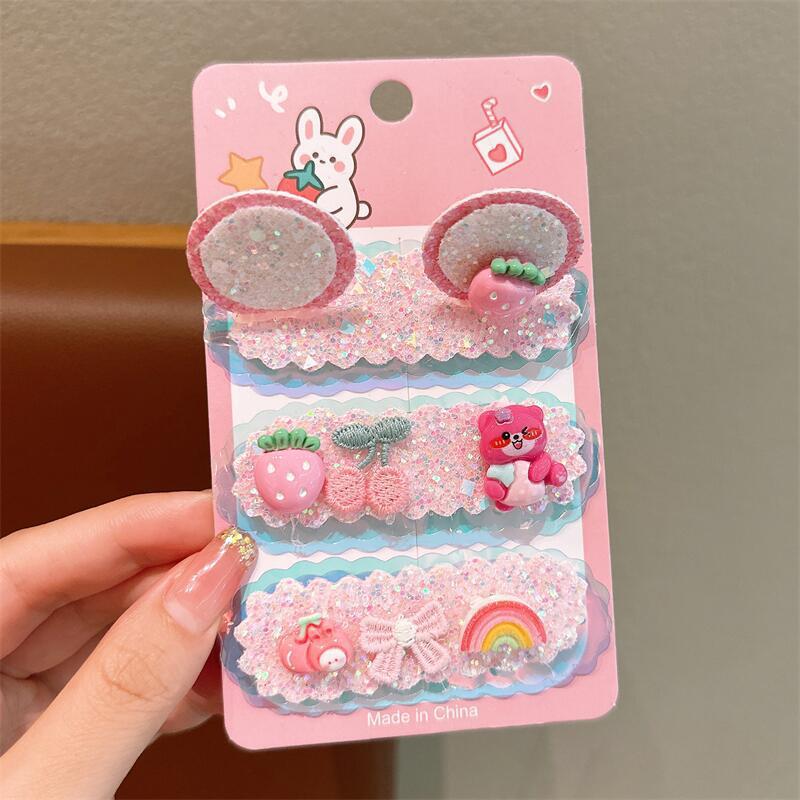 Cartoon Bangs Sticker Children'S Broken Hair Artifact Baby Does Not Hurt Hair Velcro Hairpin Girl Back Head Finishing Hair Accessories
