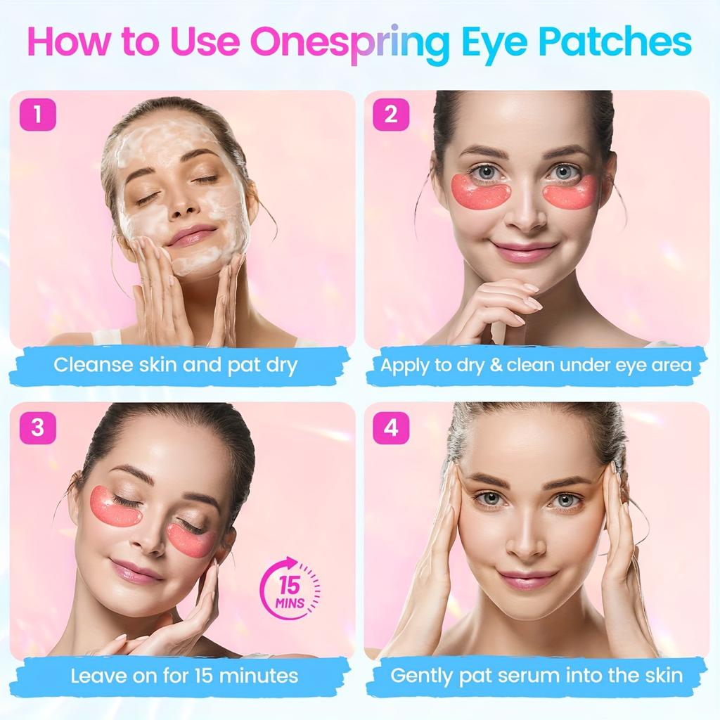 12 Pairs Collagen Under Eye Patches  eye mask Smoothing eye Skin Improving Appearance Of Eye Area Reduce The Appearance Of Dry Lines eye care