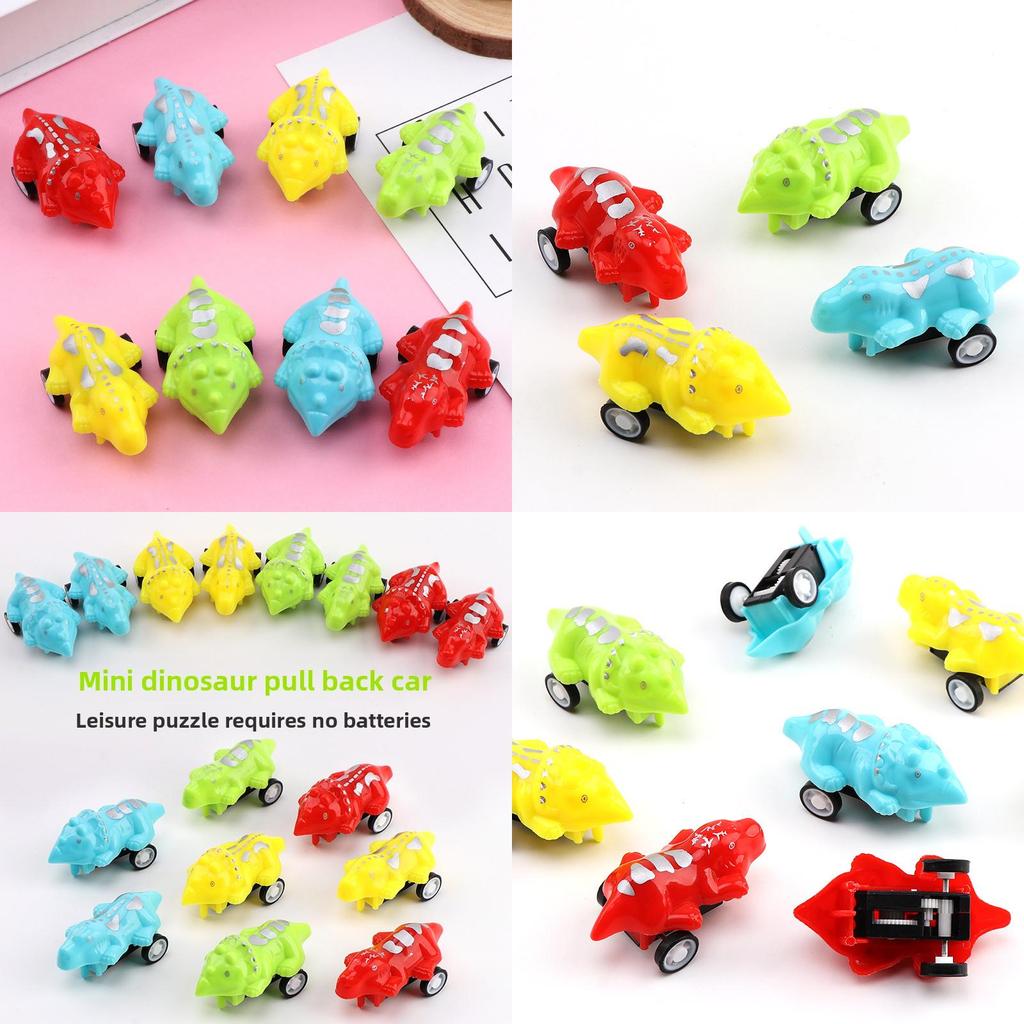 Dinosaur Toy Car With Pull Back Action For Kids Educational Play Gift
