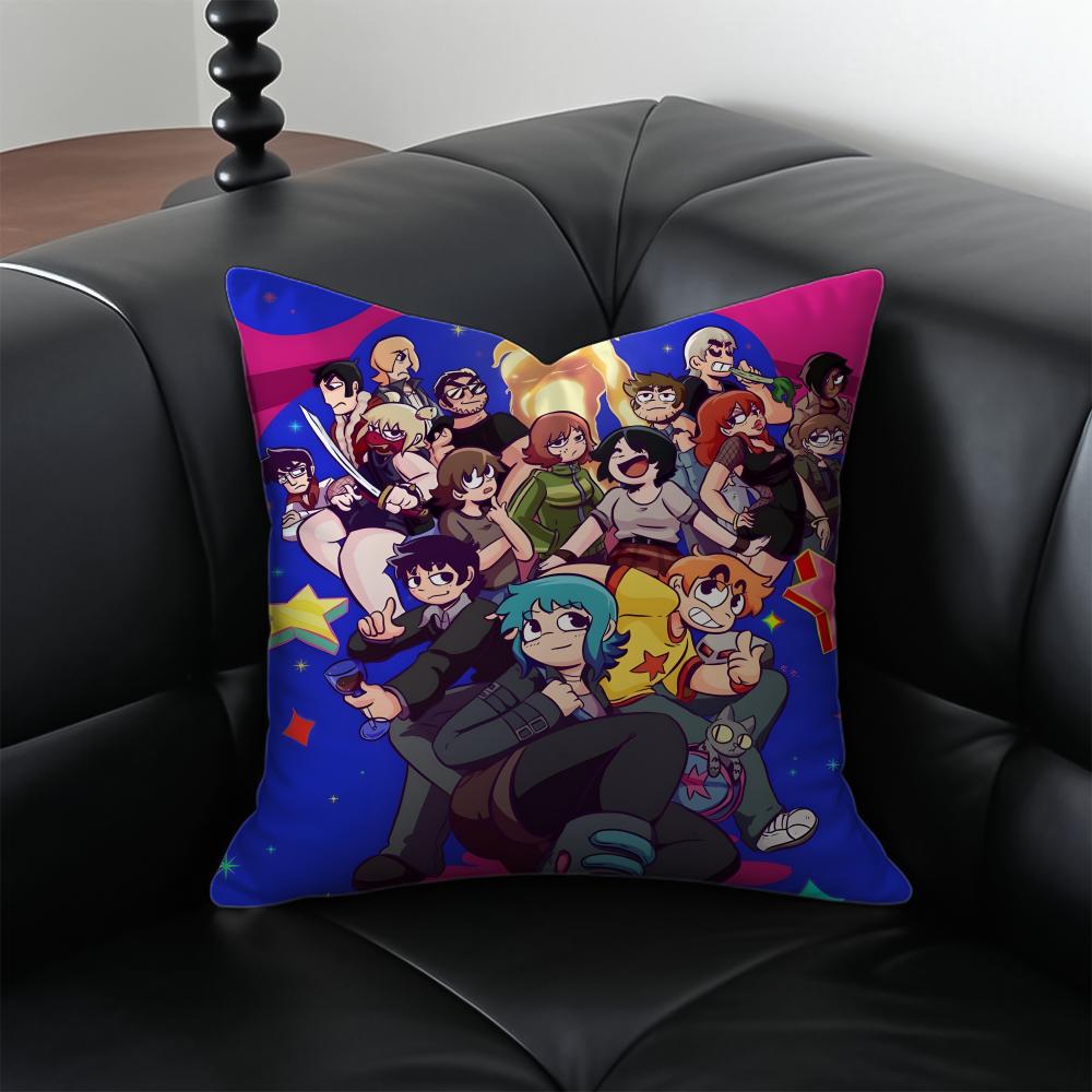 Scott Pilgrim vs. the World Kissenbezug Staubmilbenfrei Unsichtbarer Reißverschluss Seidiger Plüsch Kissen