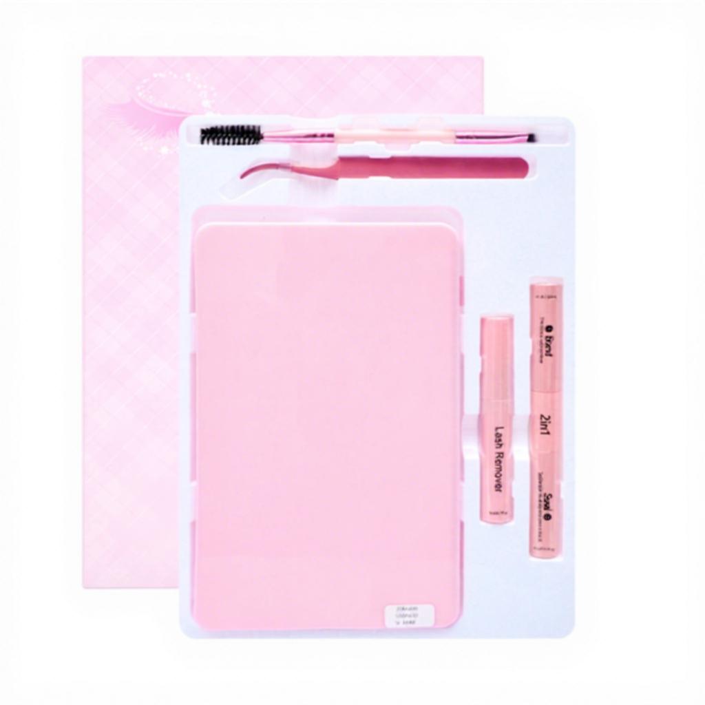 Manga Lash Clusters Kit Fluffy 0.07MM Thickness Synthetic Semi-Hand Made Black Cotton Stalk 9-16mm Mix Length Eyelash Extensions