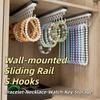 Stainless Steel Wall-mounted Jewelry Display Plastic Bracelet Necklace Watch Key Storage  Cabinet