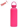 Double-Layer Stainless Steel Vacuum Insulated Travel Mug With Carrying Handle - 500ml Portable Outdoor Water Bottle