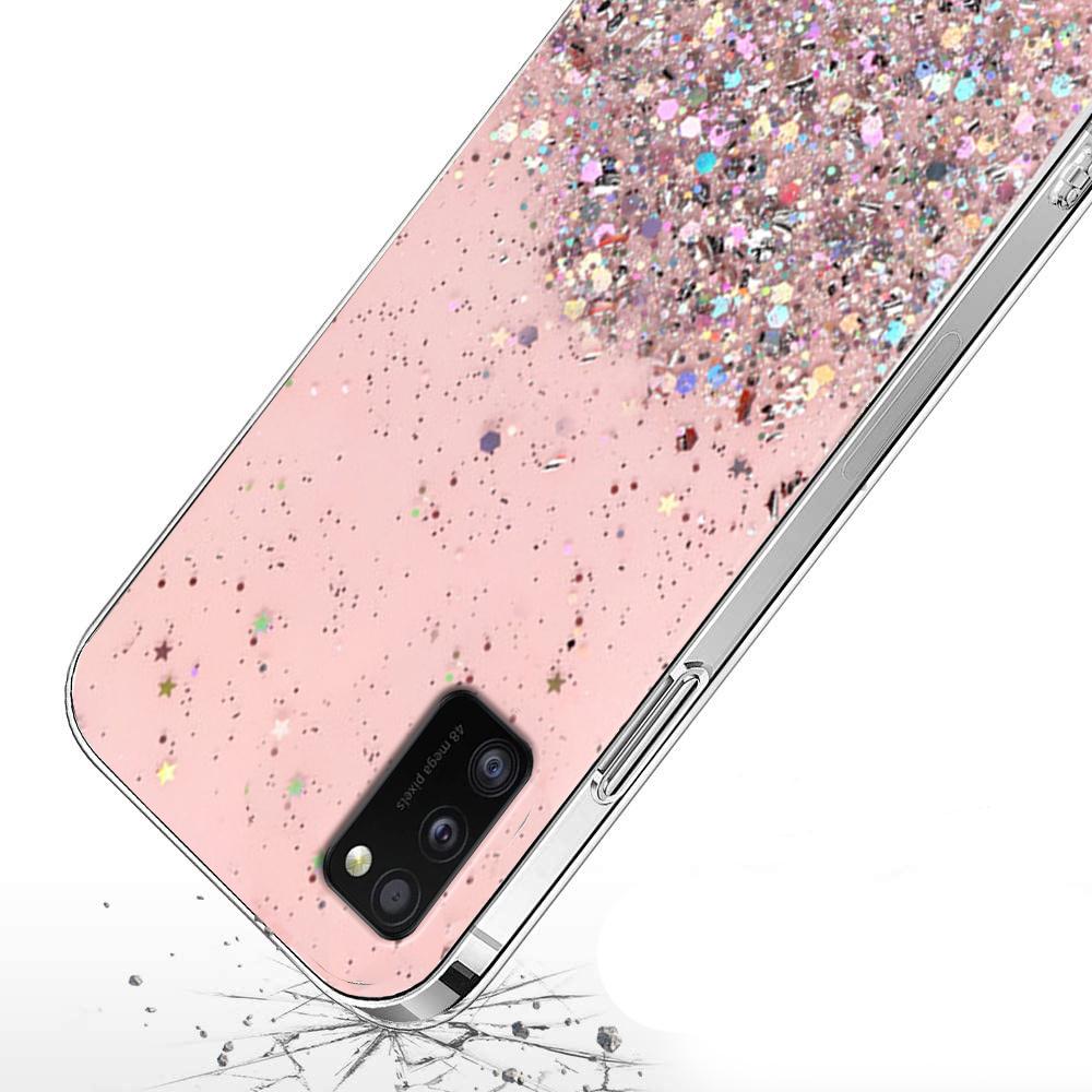 Samsung Galaxy A41 Hülle, Glitzernd, Pink