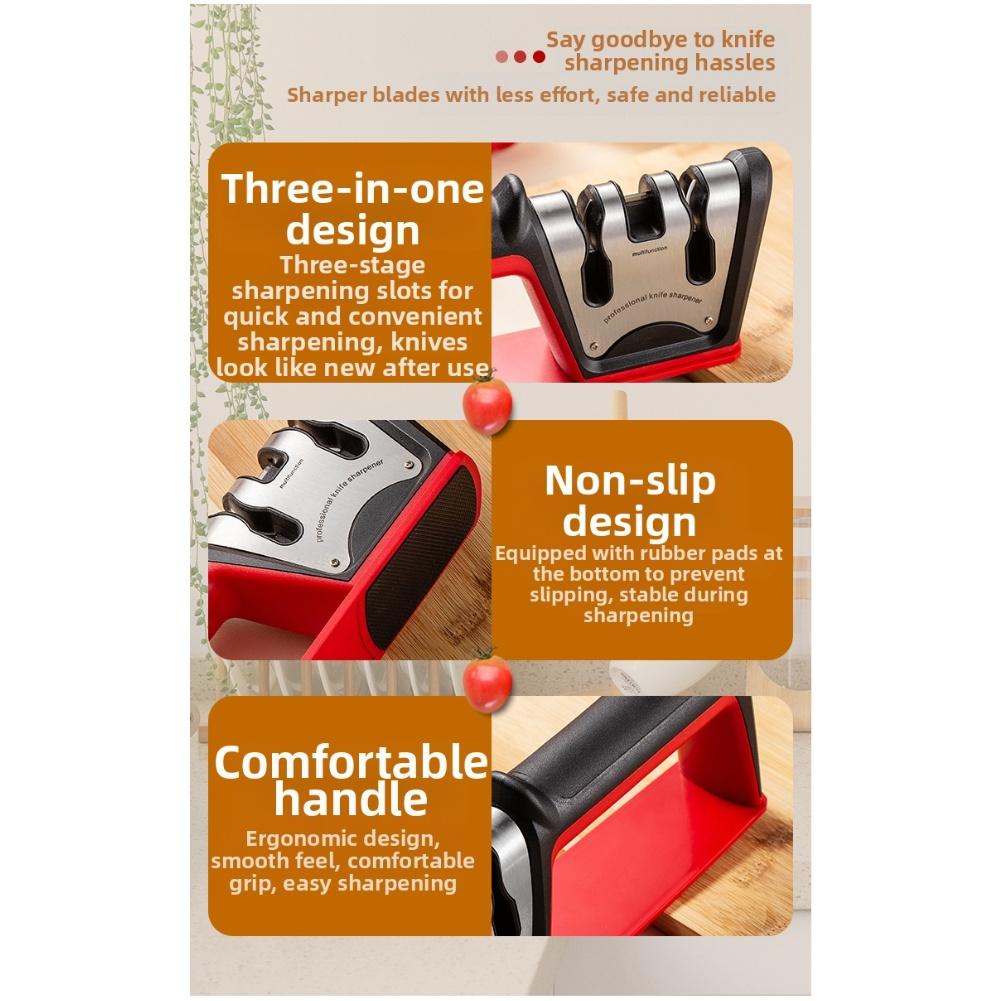 Handheld Sharpener For Kitchen Supplies Compact Cordless Sharpener For Straight And Serrated Blades, For Home Cooking