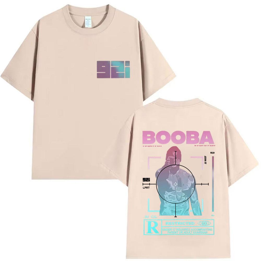 Rapper BOOBA B2O Tour 2025 Graphic T Shirts Mens Hip Hop Gothic Short Sleeve Tshirt Retro High Quality Cotton Tees Streetwear