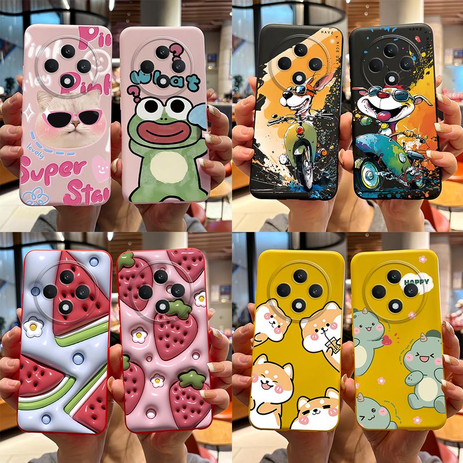 For OPPO Reno 12 FS 5G Case Bear Frog Silicone Soft Phone Cover for Oppo Reno 12 F Cases Reno12 FS Reno12FS 12 F 12F 12FS 4G 5G