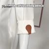 Trouser Hem Clips for Jeans Faux Leather Magnetic Shirt Sleeve Clips, Multi-use Cufflinks Shirts Clothes, Reusable Holders Rolled Cuffs Pants