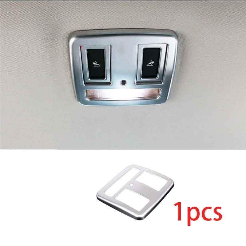 2017-2020 Rear Reading Lamp Frame 1PCS For Jaguar F-pace Matte Silver Cover Trim