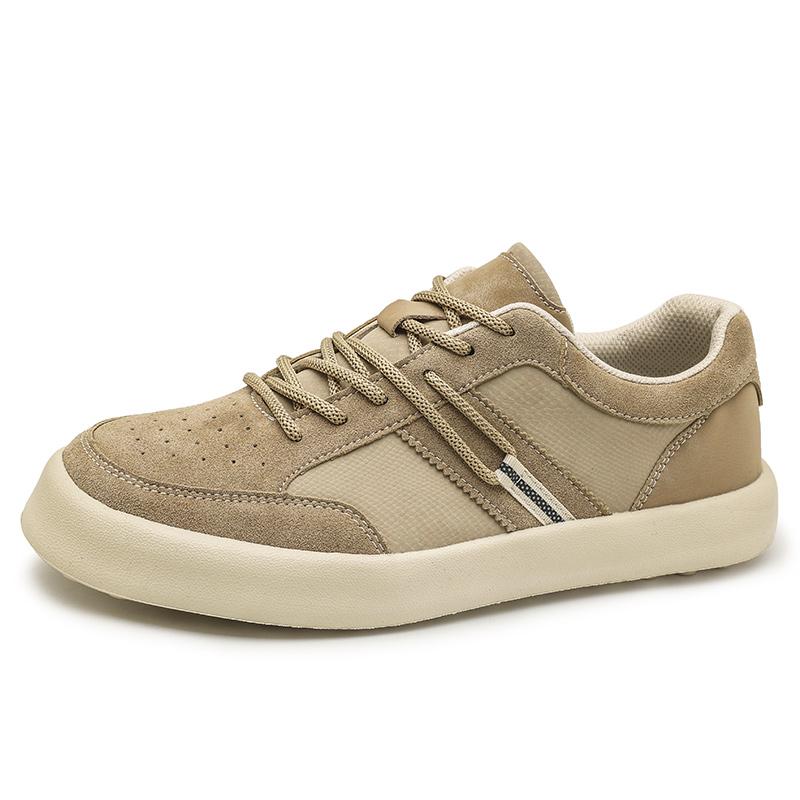 Fashion Suede Leather Men's Sneakers New Trend Casual Shoes Leisure Male Skateboard Footwear Non-slip Vulcanized Shoes Driving Trainers