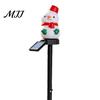 Outdoor Seasonal Atmosphere Lights Christmas Solar Stake Lights, Santa Snowman Tree Figurine Lawn Warm White LED Garden Ornaments Waterproof for