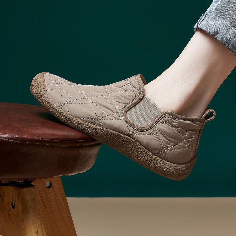 

2024 зимние новые высокие хлопковые ботинки с мягкой подошвой, нескользящие, утолщенные, легкие, повседневные, модные, зимние ботинки 40