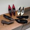The Korean Version of the Commuter Style Has an Increased Temperament and Is Thin. The Pointed Head and Thin Heels Are Single Shoes. The New Imperial 