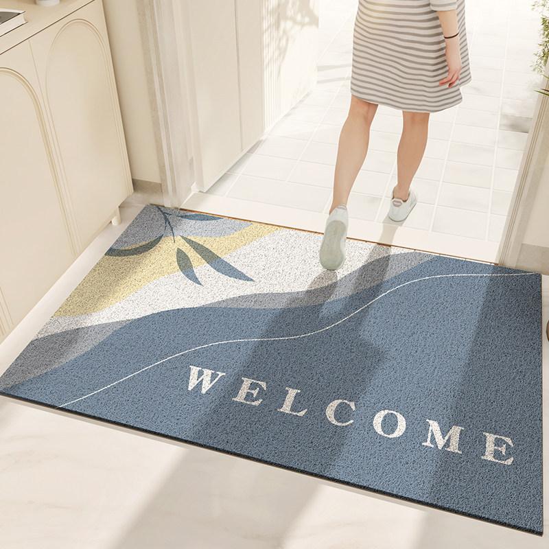 Silk Ring Floor Mat Entry Door Mat Dirt-Resistant And Wear-Resistant Entrance Foot Pad Scraping Mud Soil Pvc Floor Mat Can Be Cut