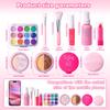 Aiuaza Children'S Home Makeup Toy Set Of 10, Liquid Free And Powder Free, Girl Makeup Toy, Christmas And Halloween Gift