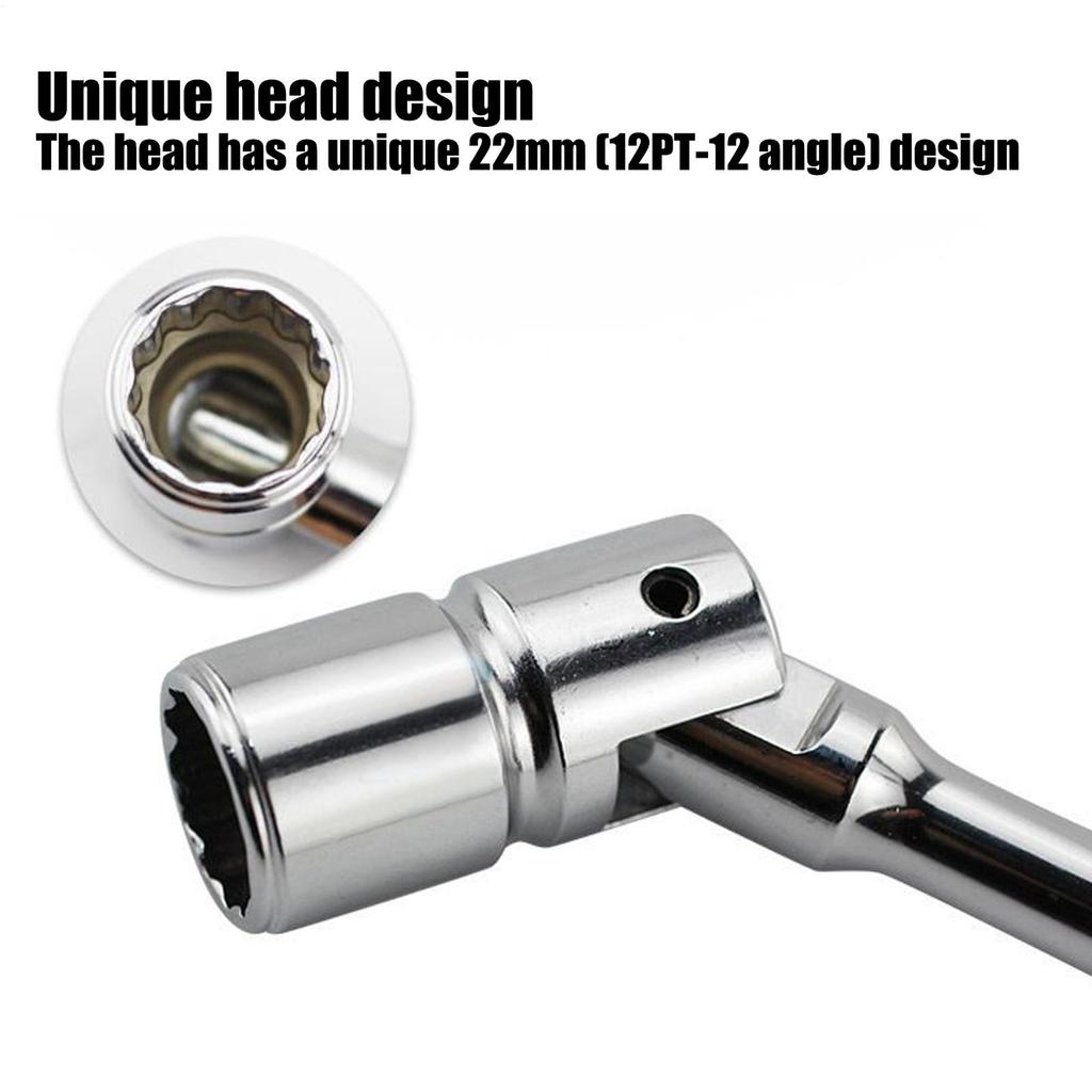 Gerüstwerkzeuge 12-Punkt Gerüstratsche Ergonomischer Griff Ratschend Verstellbar Leichtes Schraubenschlüsselaufsatz Für Werkzeuge