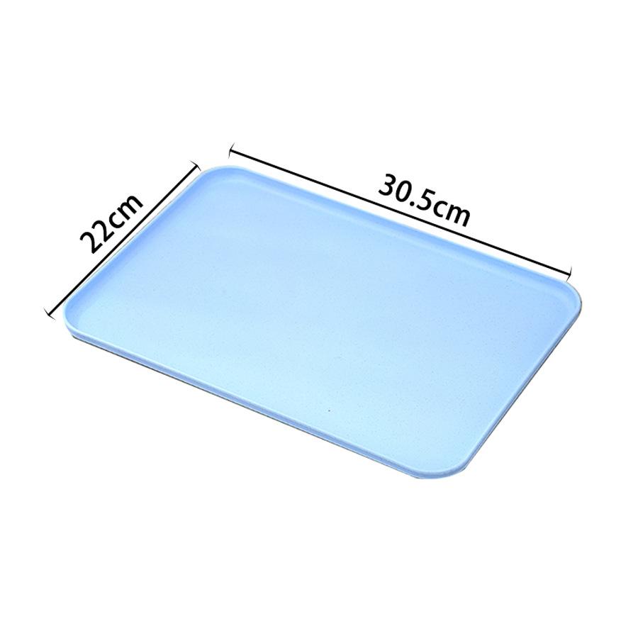 Thickened New Color Large Tray Creative Kindergarten Restaurant Tea Snack Tray Fruit Tray Fast Food Serving Tray