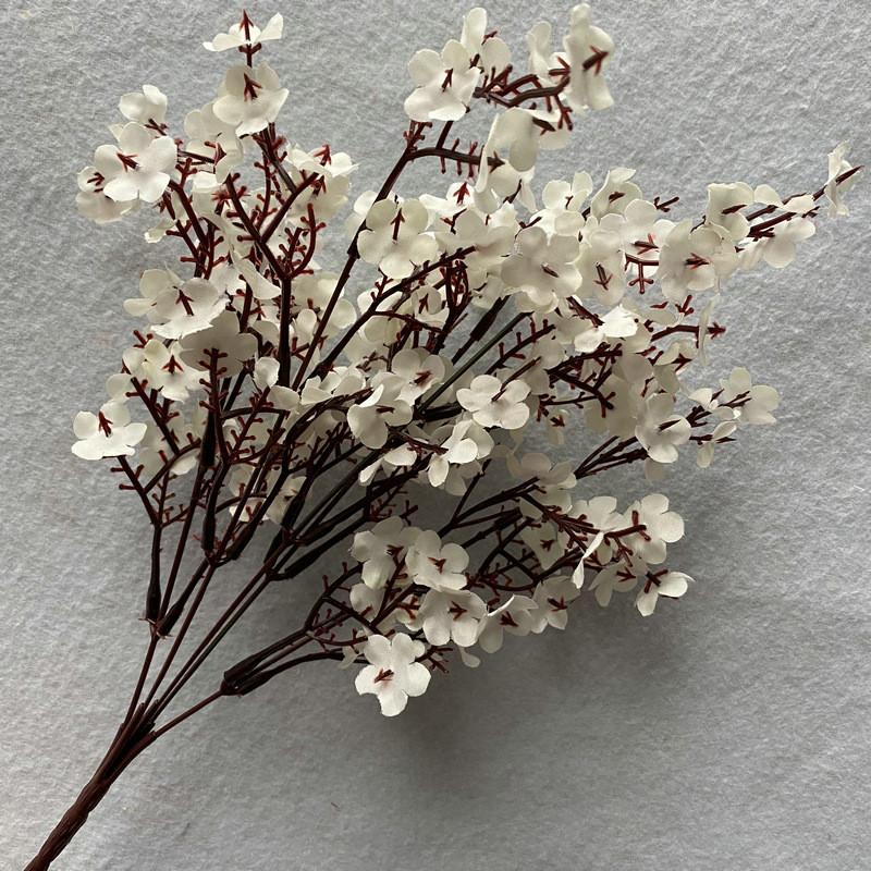 Realistic Babys Breath Silk Flower Stems For Vase Display Centerpiece