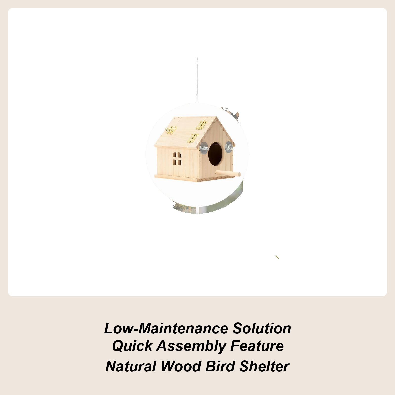 

Parakeet Nesting Box Breeding Wooden Nest With Perch Small Bird House With Window For Lovebirds Cockatiel Conure Finch Canary China Mainland