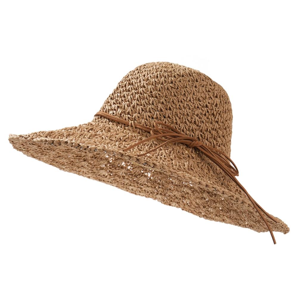 

Women s Crochet Straw Hat with Bowknot, Wide Brim Summer Sun Hat for Beach, Travel & Outdoor Activities, Breathable Floppy Straw One Size хакі