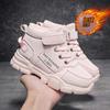 Fashion Winter Children's Boots Plus Velvet Warm Boys Girls Shoes Non-slip Waterproof New Kids Outdoor Shoes