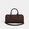 ins autumn and winter retro suede cylinder bag Boston bag handbag temperament versatile suede shoulder messenger bag
