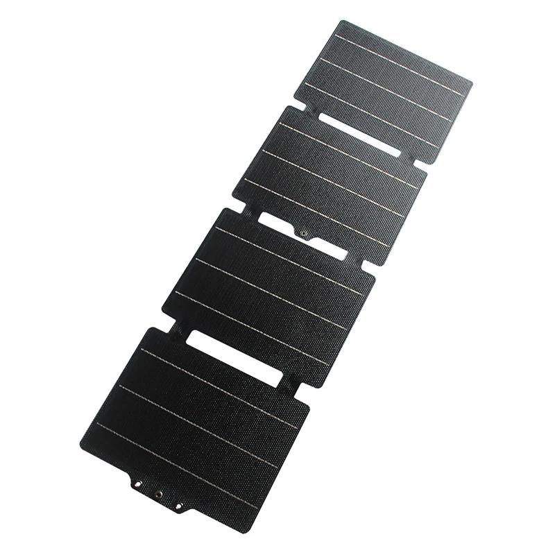 60W Foldable Solar Panel Portable Solar Cell Outdoor Charger Type-C USB 12V DC Power Bank for Phone Camping Mobile Power Supply